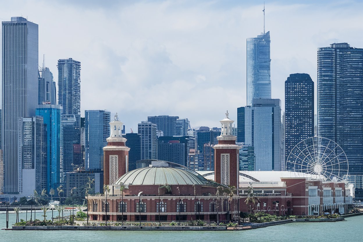 A vibrant scene at Navy Pier in Chicago, featuring the iconic Ferris wheel, bustling visitors, and views of Lake Michigan.