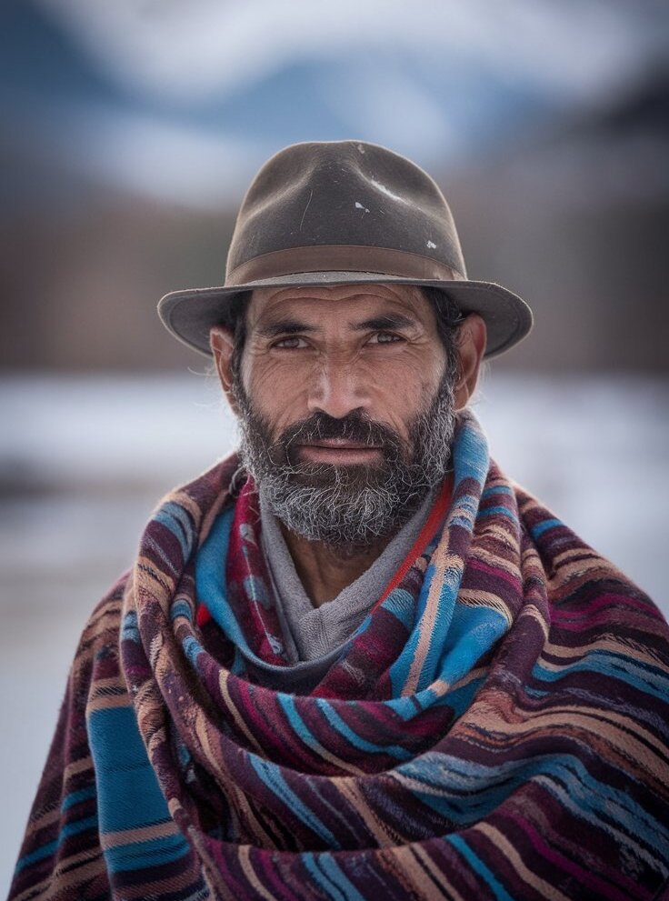 A close-up portrait of a local artisan smiling, captured with a shallow depth of field to create a softly blurred background.