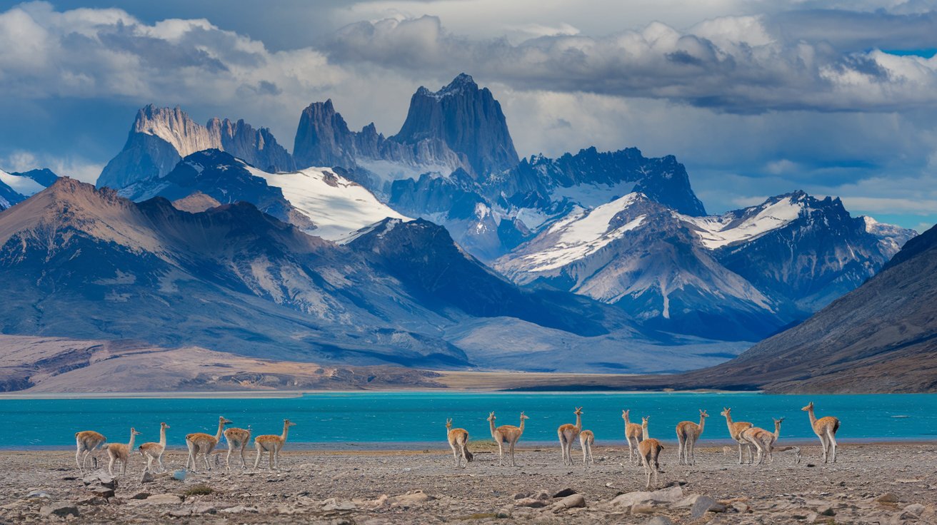 A group of travelers hiking through a rugged mountain trail, embodying the excitement of an adventure vacation.