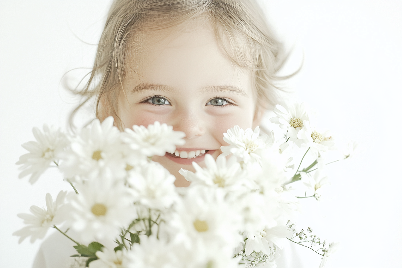 A side-by-side composition: a high-key photo of a serene white flower on a bright background, and a low-key photo of a single candle in darkness, showcasing emotional tones