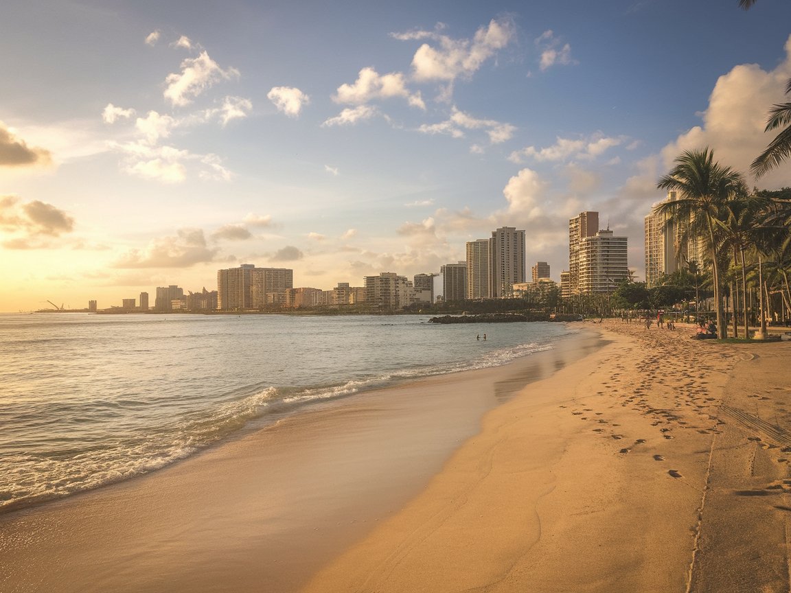 Honolulu, Hawaii: Best for Tropical Escapes. Relax on Waikiki Beach, hike Diamond Head Crater, and visit Pearl Harbor Memorial. Enjoy poke bowls at Ono Seafood and stay at luxury hotels like Halekulani or budget-friendly options like Outrigger Waikiki