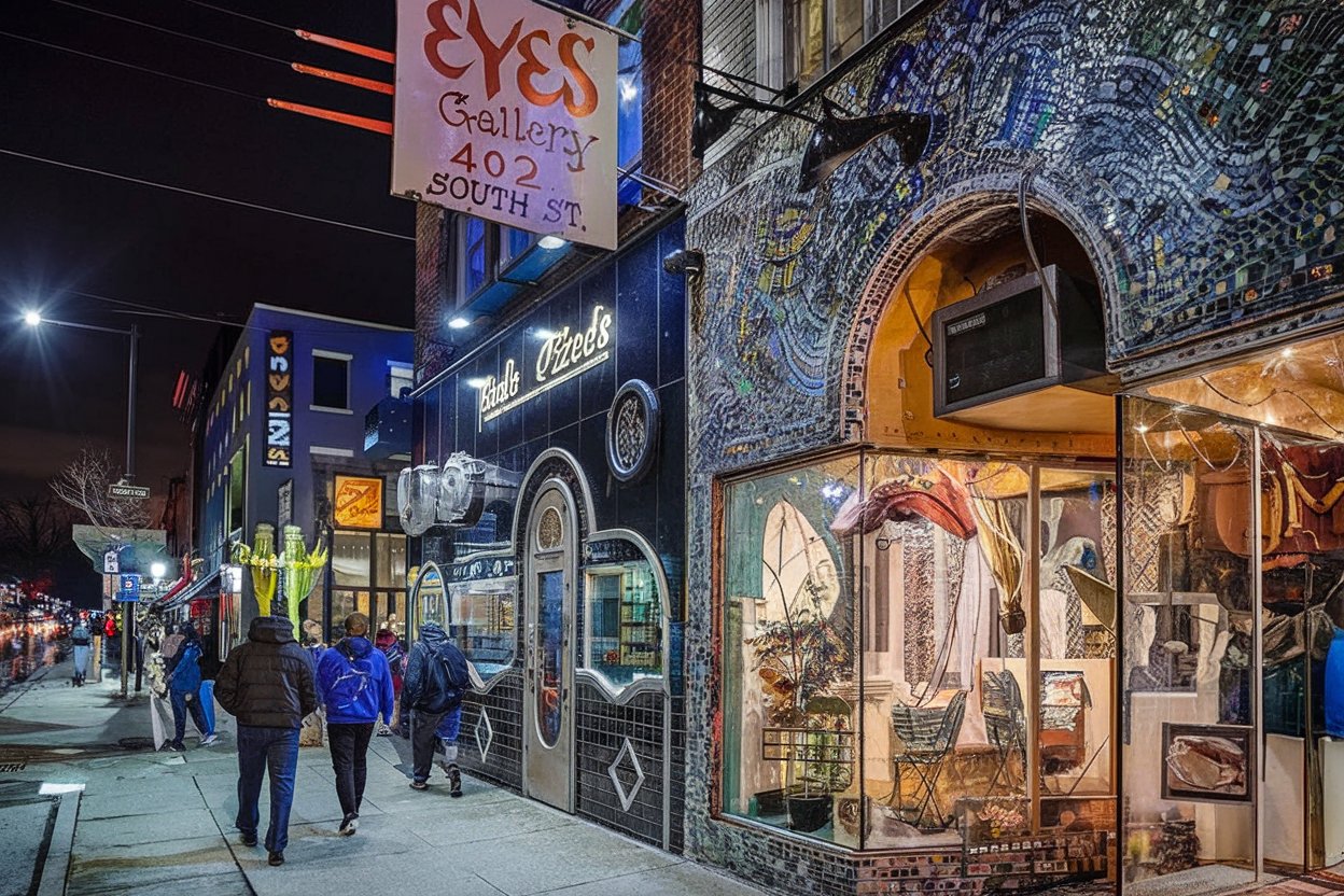 Dive into Philadelphia’s eclectic culture on South Street, known for its bohemian vibe, vibrant art, music, and unique shopping, offering a lively atmosphere day or night